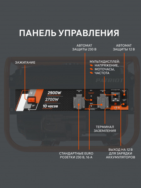 Бензиновый генератор PATRIOT GRS 3700 C