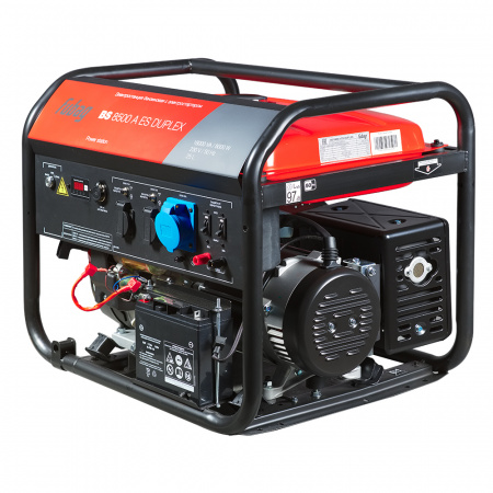 Бензиновый генератор Fubag BS 8500 A ES DUPLEX + Комплект колес и ручек + Масло универсальное Fubag Extra (SAE 10W40) в ПОДАРОК!